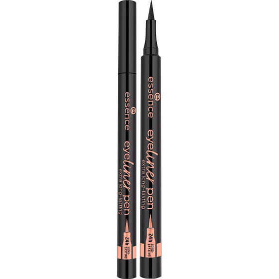 Essence Extra Long-lasting flüssiger Eyeliner 010 Blackest Black 1,1 ml