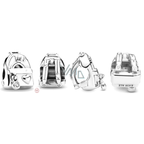 Charm Sterling Silber 925 Rucksack Tasche, Perlenarmband Interessen