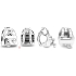 Charm Sterling Silber 925 Rucksack Tasche, Perlenarmband Interessen