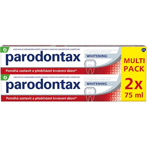 Parodontax Whitening Aufhellende Zahnpasta 2 x 75 ml, Duopack