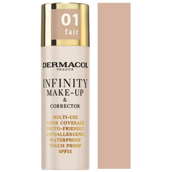 Dermacol Infinity Mehrzweck-Make-up und Concealer 01 Fair 20 g