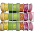 Nekupto Stoffband Rosa Spinnennetz 2,5 m x 25 mm