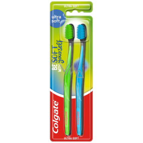 Colgate Ultra Soft weicher Zahnbürste 1 + 1 Stück