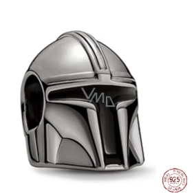 Charm Sterlingové stříbro 925 Marvel Star Wars Mandalorian Helma, korálek na náramek film Charm Sterlingové stříbro 925 Marvel Star Wars Mandalorian Helma, korálek na náramek film