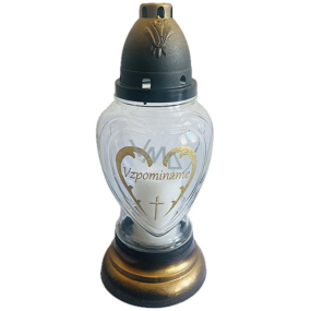 Bony Lampa skleněná Vzpomínáme 26 cm 80 g různé barvy