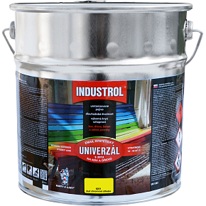 Industrol S2013 universell glänzend Oberfarbe für Metall und Holz, 6201 chromgelb mittel, 9 l