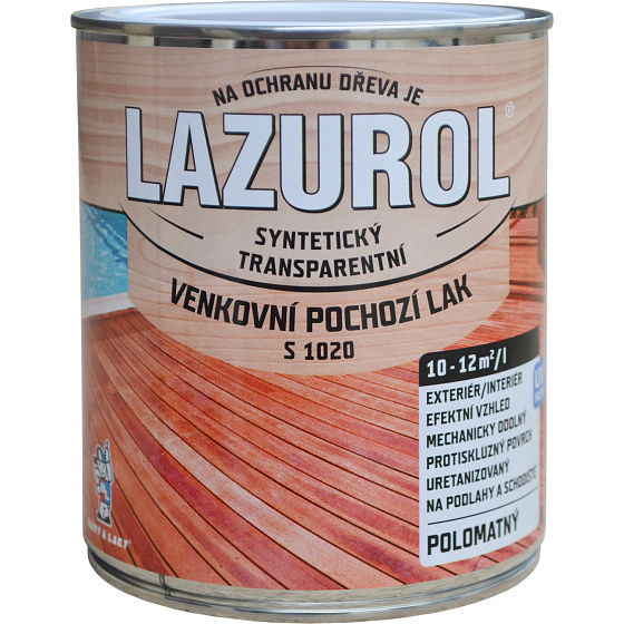 Lazurol s1020 Fußbodenlack für Holz, seidenmatt, farblos, 750 ml