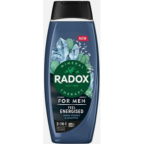 Radox Men Feel Energized 2v1 Duschgel und Shampoo für Männer 450 ml