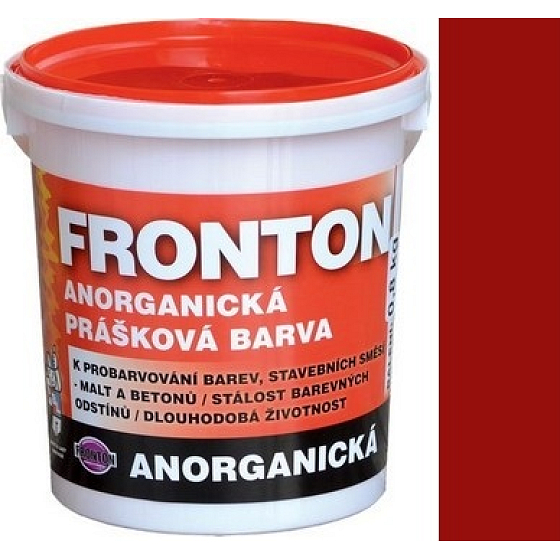 Fronton Anorganische Pulverfarbe Rot für den Innen- und Außenbereich 800 g