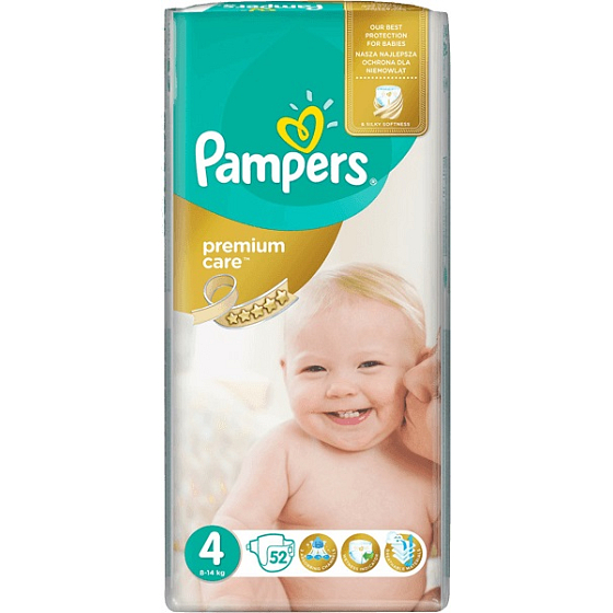 Pampers Premium Care 4 Maxi 8-14 kg Windelhöschen 52 Stück