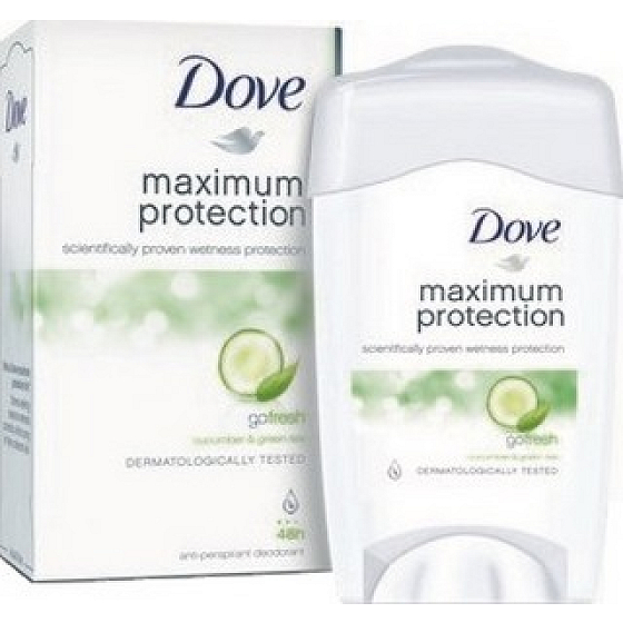 Dove Maximum Protection Gurken- und Grüntee-Antitranspirant-Deodorant-Stick für Frauen 45 ml