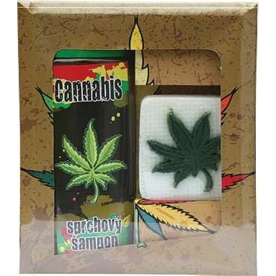 Böhmen Geschenke Cannabis Hanföl Duschgel 300 ml + Seife 70 g, Kosmetikset