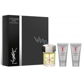 Yves Saint Laurent L Homme Sport Eau de Toilette 60 ml + Duschgel 50 ml + Aftershave 50 ml, Geschenkset