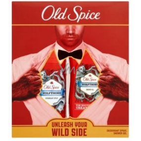 Old Spice Wolfthorn Deo-Stick 50 ml + Duschgel 250 ml, Kosmetikset