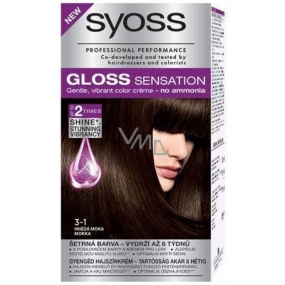 Syoss Gloss Sensation Sanfte Haarfarbe ohne Ammoniak 3-1 Brauner Mokka 115 ml