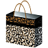 Anděl Geschenkpapiertüte 23 x 18 x 10 cm mit schwarzer Goldprägung