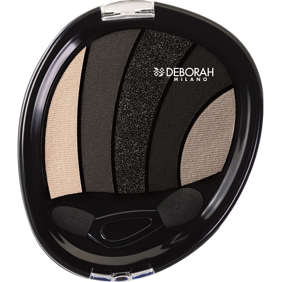 Deborah Milano Perfect Smokey Eye Palette Palette mit 5 Lidschatten 03 Black Smokey 5 g