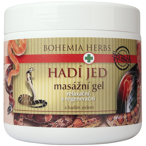Bohemia Gifts Schlangengift-Massagegel mit synthetischem Schlangengift 600 ml