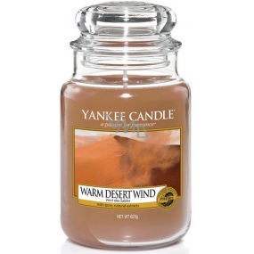 Yankee Candle Warm Desert Wind - Warme Duftkerze mit Wüstenwind Klassisches großes Glas 623 g