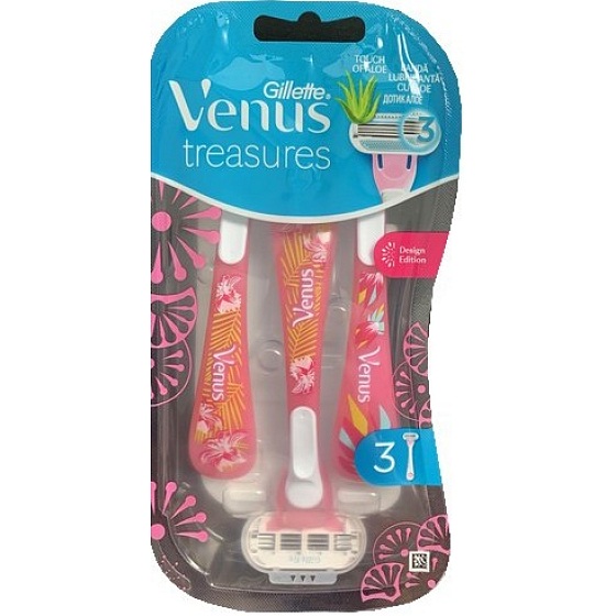 Gillette Venus Treasures Design Edition Pink Einwegrasierer 3 Stück für Frauen