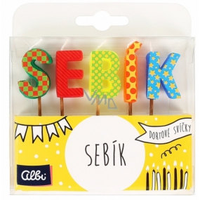 Albi Cake Kerzen Name - Sebík, 2,5 cm