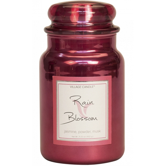 Village Candle Rain Blossom Duftkerze im Glas 2 Dochte 602 g