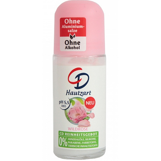 CD Wild Rose - Frischer Rosenball Antitranspirant Deodorant Roll-On für Frauen 50 ml