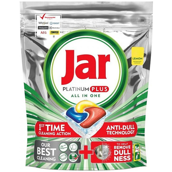 Jar Platinum Plus All-in-One-Zitrone Geschirrspüler Kapseln 30 Stück