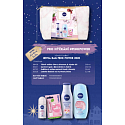 Nivea Pink Power Körperlotion 200 ml + Duschgel 250 ml + Antitranspirant Deodorant Roll-on 50 ml + Labello Lippenbalsam 4,8 g + Hülle, Kosmetikset für Frauen