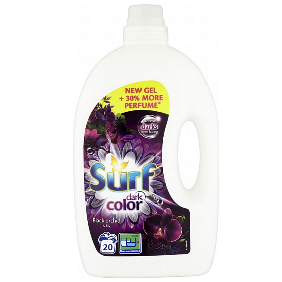 Surf Black Midnight Waschgel für dunkle Wäsche 20 Dosen 1 l