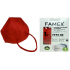 Famex Respirator Mundschutz 5-lagige FFP2 Gesichtsmaske rot 10 Stück