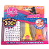Bo-Po Supergal Peeling Nagellack Gelb 2,5 ml + Peeling Nagellack Orange 2,5 ml + Nagelsticker, Kosmetikset für Kinder