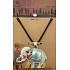 Albi Jewellery Halskette Kordel schwarz Elefant mit Strass 1 Stück