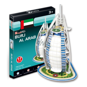 CubicFun Puzzle 3D Burj Al Arab 17 Teile, empfohlen ab 10 Jahren