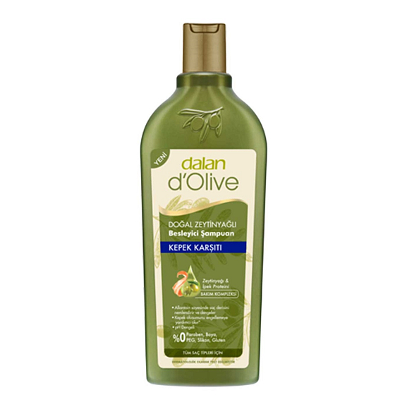 Dalan d Olive Anti Dandruff mit Olivenöl Haarshampoo gegen Schuppen 400 ml