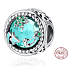 Charm Sterlingsilber 925 Klarer Ozean, Perle für Meeresarmband