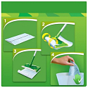 Swiffer Kit Mop + Ersatzstaubtücher für den Boden 8 Stück + Reinigungstücher 3 Stück, Set
