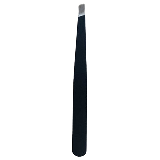 Schwarze schräge Pinzette 9,5 cm