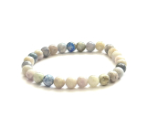 Hackmanit Armband elastischer Naturstein, Kugel 6 mm / 16 - 17 cm, Stein der doppelten Reinigung, Körper und Seele