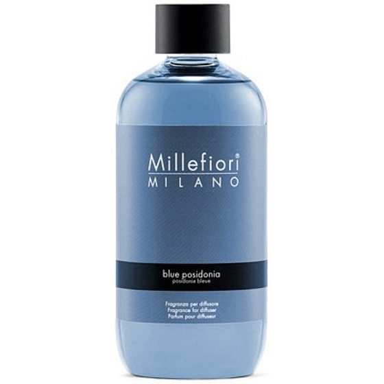 Millefiori Milano Natural Blue Posidonia - Blaue Posidonia Diffusor-Nachfüllung für Duftstäbchen 500 ml