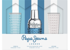 Pepe Jeans London For Him toaletní voda 30 ml + balzám po holení 50 ml + sprchový gel 50 ml, dárková sada pro muže