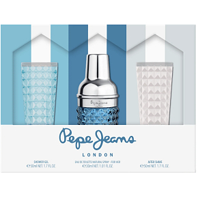 Pepe Jeans London For Him toaletní voda 30 ml + balzám po holení 50 ml + sprchový gel 50 ml, dárková sada pro muže