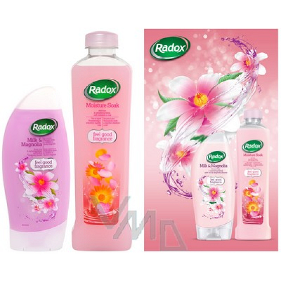 Radox Romantic Duschgel 250 ml + Badeschaum 500 ml, Kosmetikset