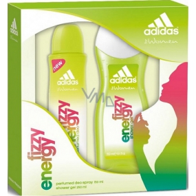 Adidas Fizzy Energy Duschgel 250 ml + Deodorant Spray 150 ml, Kosmetikset