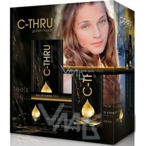 C-Thru Golden Touch Eau de Toilette 30 ml + Deodorant Spray 150 ml, für Frauen Geschenkset