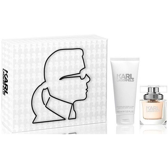 Karl Lagerfeld Eau de Parfum parfümiertes Wasser 45 ml + Körperlotion 100 ml, Geschenkset
