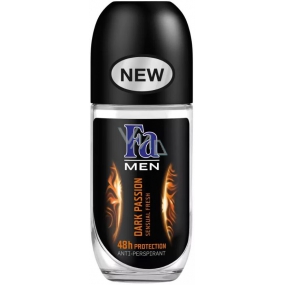 Fa Men Dark Passion Roll-On Ball Deodorant für Männer 50 ml