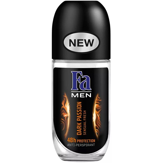 Fa Men Dark Passion Roll-On Ball Deodorant für Männer 50 ml