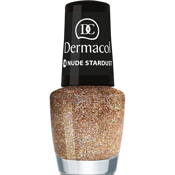 Dermacol Nagellack mit Effekt Glitter Touch Nagellack mit Effekt 14 Nude Stardust 5 ml