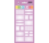 Arch Haushaltsaufkleber Pastell Set Lila 12 Etiketten